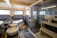 Badezimmer mit eigener Sauna im Alpenchalet Reiteralm (Alps Resorts)