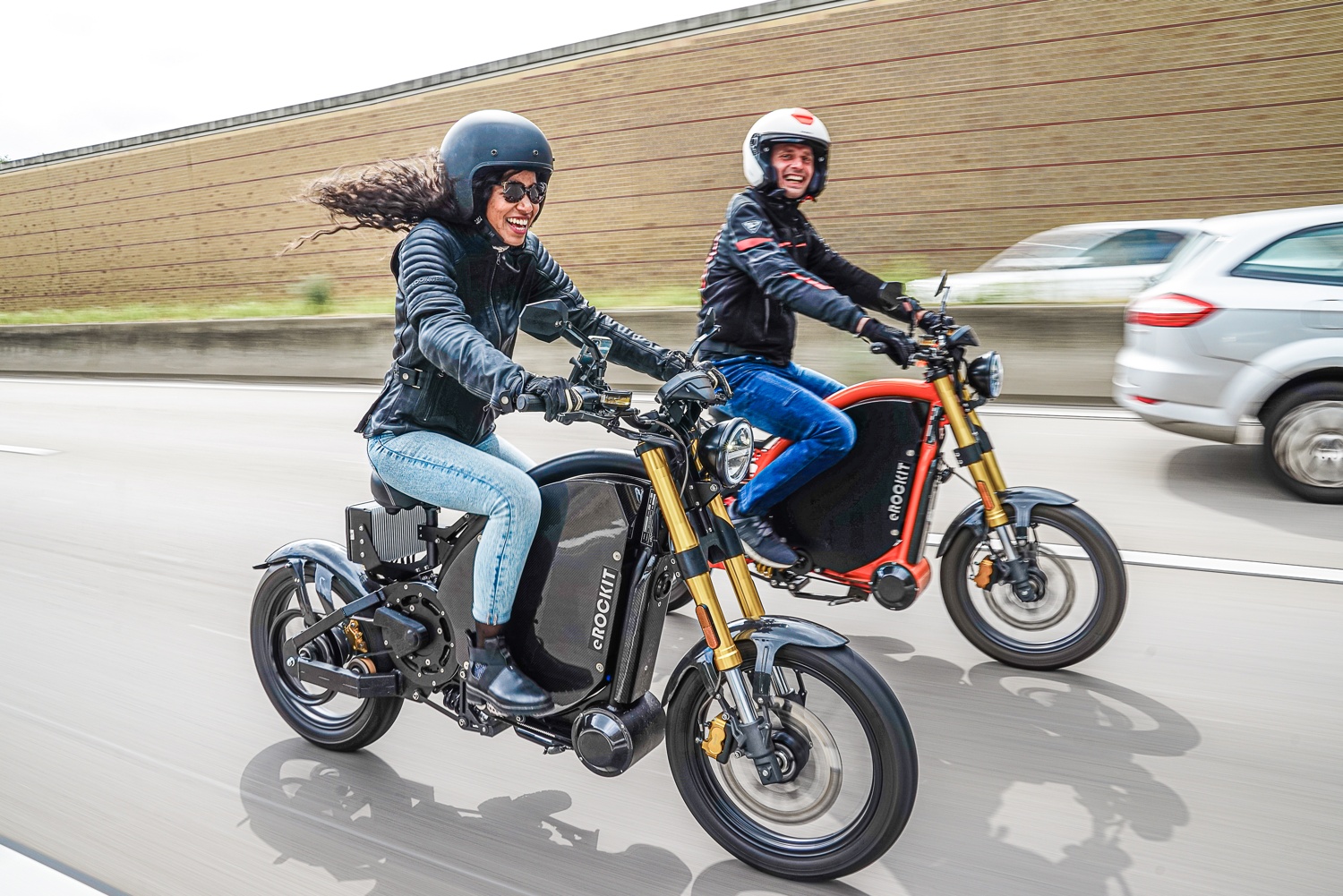 Das eROCKIT auf der Autobahn (Foto: Sven Wedemeyer für eROCKIT Systems)