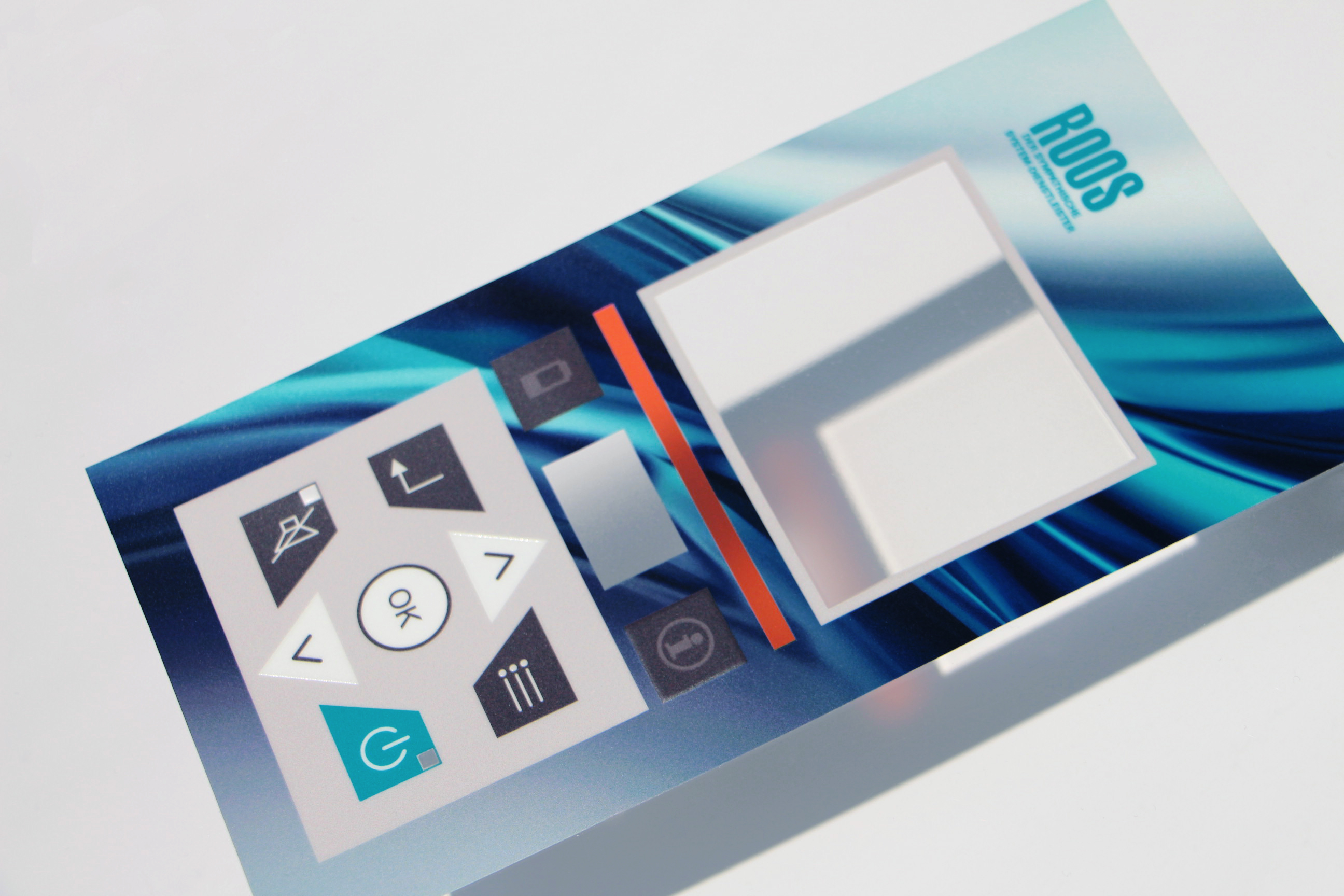 Frontfolie Hergestellt im Digitaldruck mit Rasterverlauf