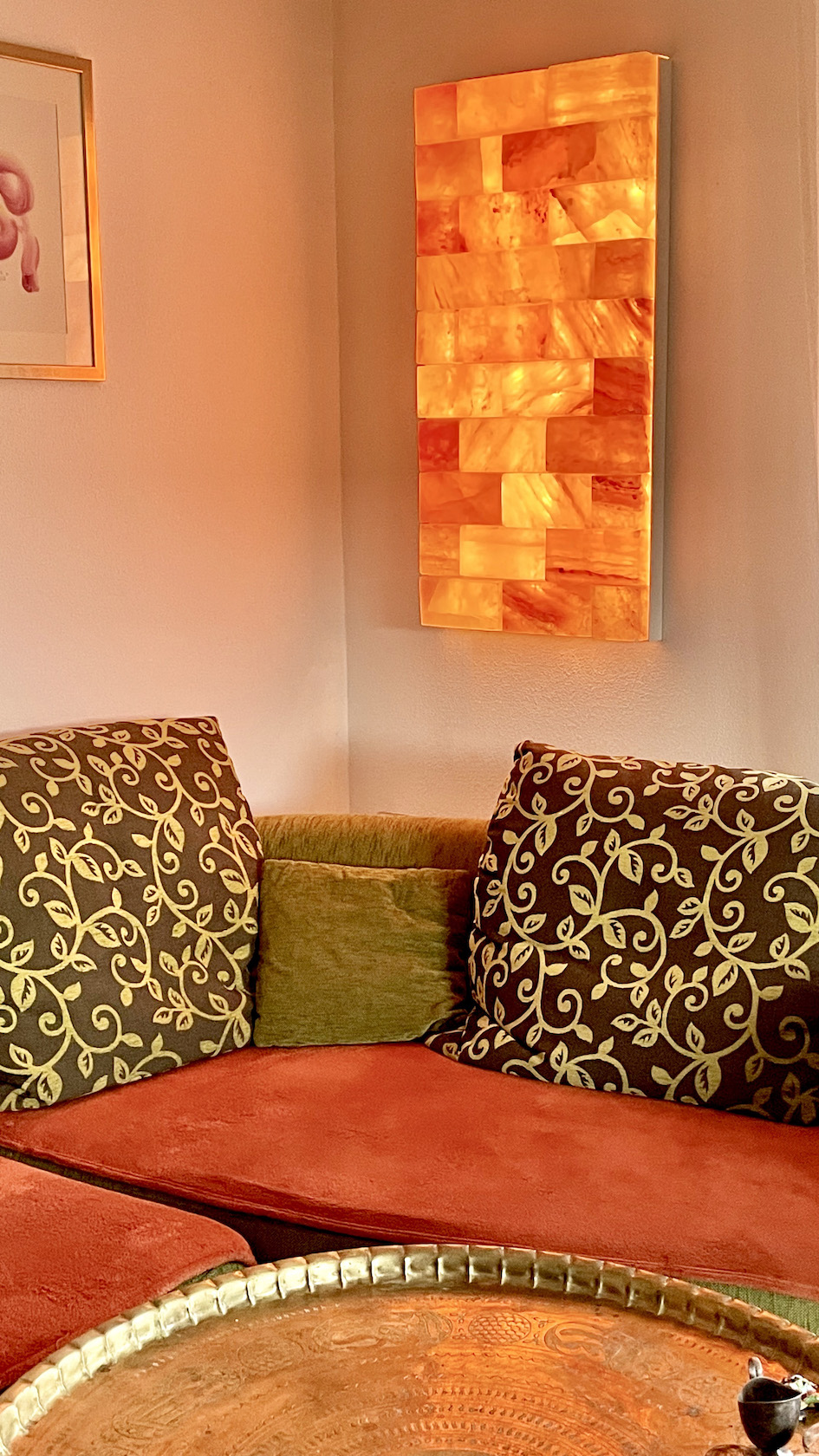 Salzwandsystem, ein Modul 50 x 100 cm aus rotem Bergsalz