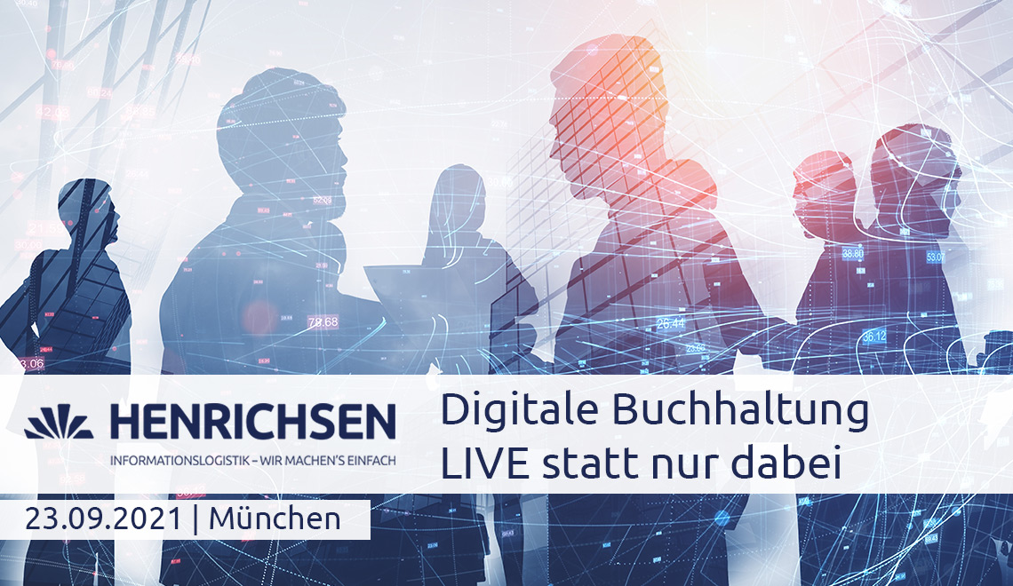 HENRICHSEN AG informiertüber Digitalisierung in der Buchhaltung. (Bildquelle: HENRICHSEN AG) HENRICHSEN AG informiertüber Digitalisierung in der Buchhaltung. (Bildquelle: HENRICHSEN AG)