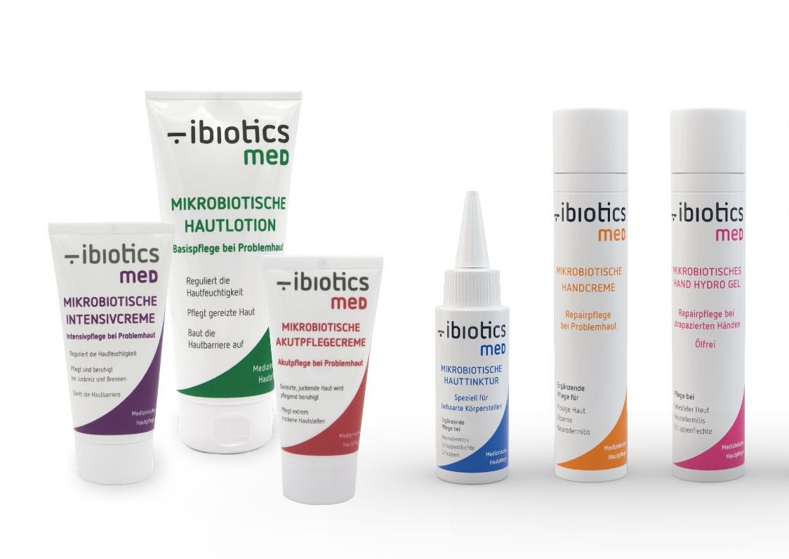 Zur Studie wurde die Medizinische Hautpflege"ibiotics med" verwendet und die Wirkung dokum Zur Studie wurde die Medizinische Hautpflege"ibiotics med" verwendet und die Wirkung dokum