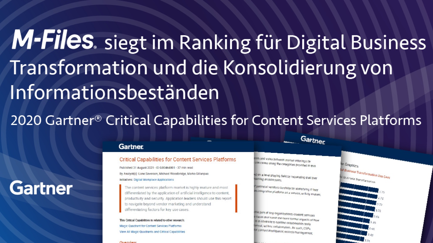 Aktualisierter Gartner-Report mit höchsten Punktzahlen für M-Files Aktualisierter Gartner-Report mit höchsten Punktzahlen für M-Files