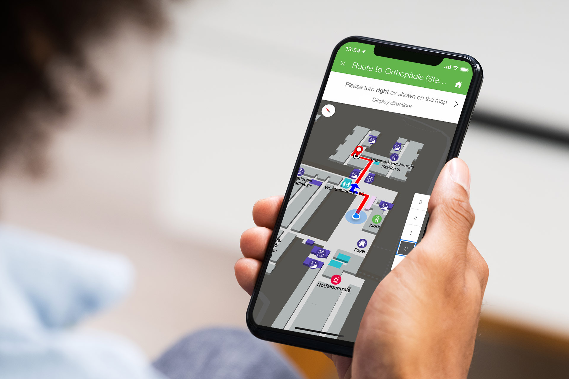 infsoft Wayfinding: Wegführung in Gebäuden via App