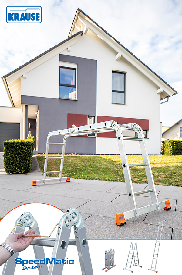 KRAUSE Gelenkleiter mit SpeedMatic-System KRAUSE Gelenkleiter mit SpeedMatic-System