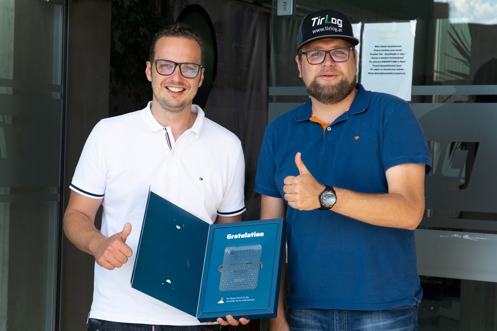Preisübergabe: Andreas Rinnhofer (links) und Michael Wohleb 