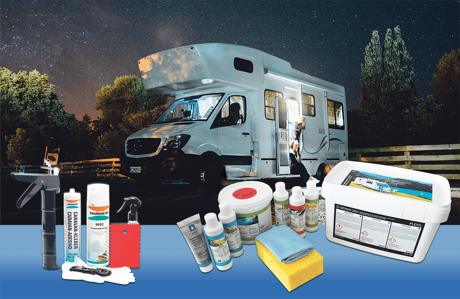 technicoll®Caravan-Kleber und Dichtstoffe sowie Reparatur- und Reinigungssets: www.ottozeus.com