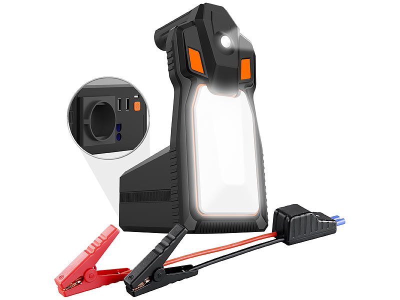 revolt 4in1-Kfz-Starthilfe& Powerbank PB-260.kfz, 16 Ah, 1.200A, 230 V bis 120 Watt, www.pearl.d revolt 4in1-Kfz-Starthilfe& Powerbank PB-260.kfz, 16 Ah, 1.200A, 230 V bis 120 Watt, www.pearl.d