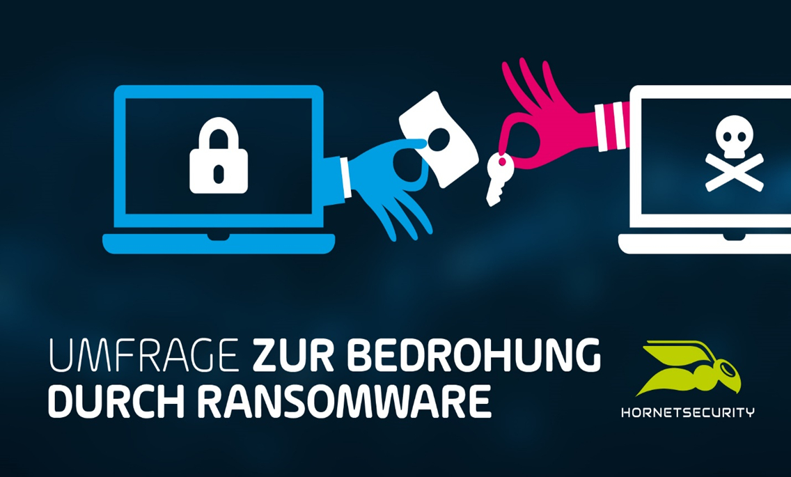 Hornetsecurity Umfrage: 1 von 5 Unternehmen war bereits Opfer eines Ransomware-Angriffs Hornetsecurity Umfrage: 1 von 5 Unternehmen war bereits Opfer eines Ransomware-Angriffs