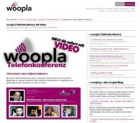 woopla Telefonkonferenz jetzt auch mit Video woopla Telefonkonferenz jetzt auch mit Video
