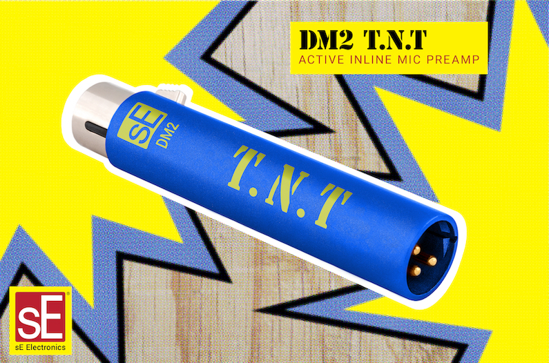 sE Electronics DM2 T.N.T: flexibler Inline-Mikrofonvorverstärker für Bühne und Studio sE Electronics DM2 T.N.T: flexibler Inline-Mikrofonvorverstärker für Bühne und Studio