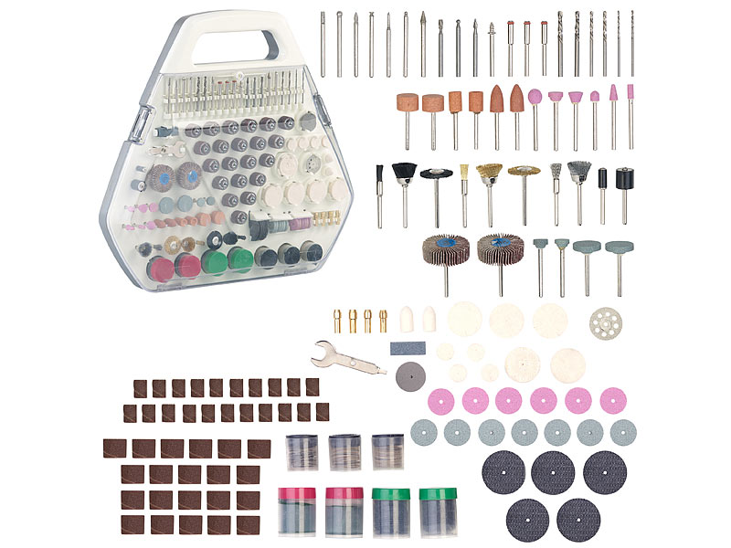 AGT 300-tlg. XL-Zubehör-Set für Multifunktionswerkzeuge mit Sortierkoffer, www.pearl.de