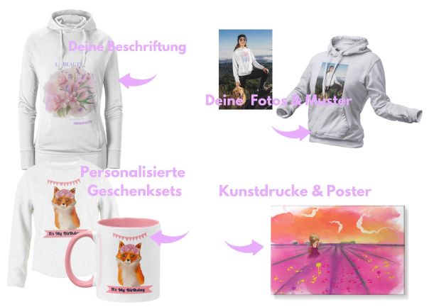 personalisierte Artikel im bloominic shop