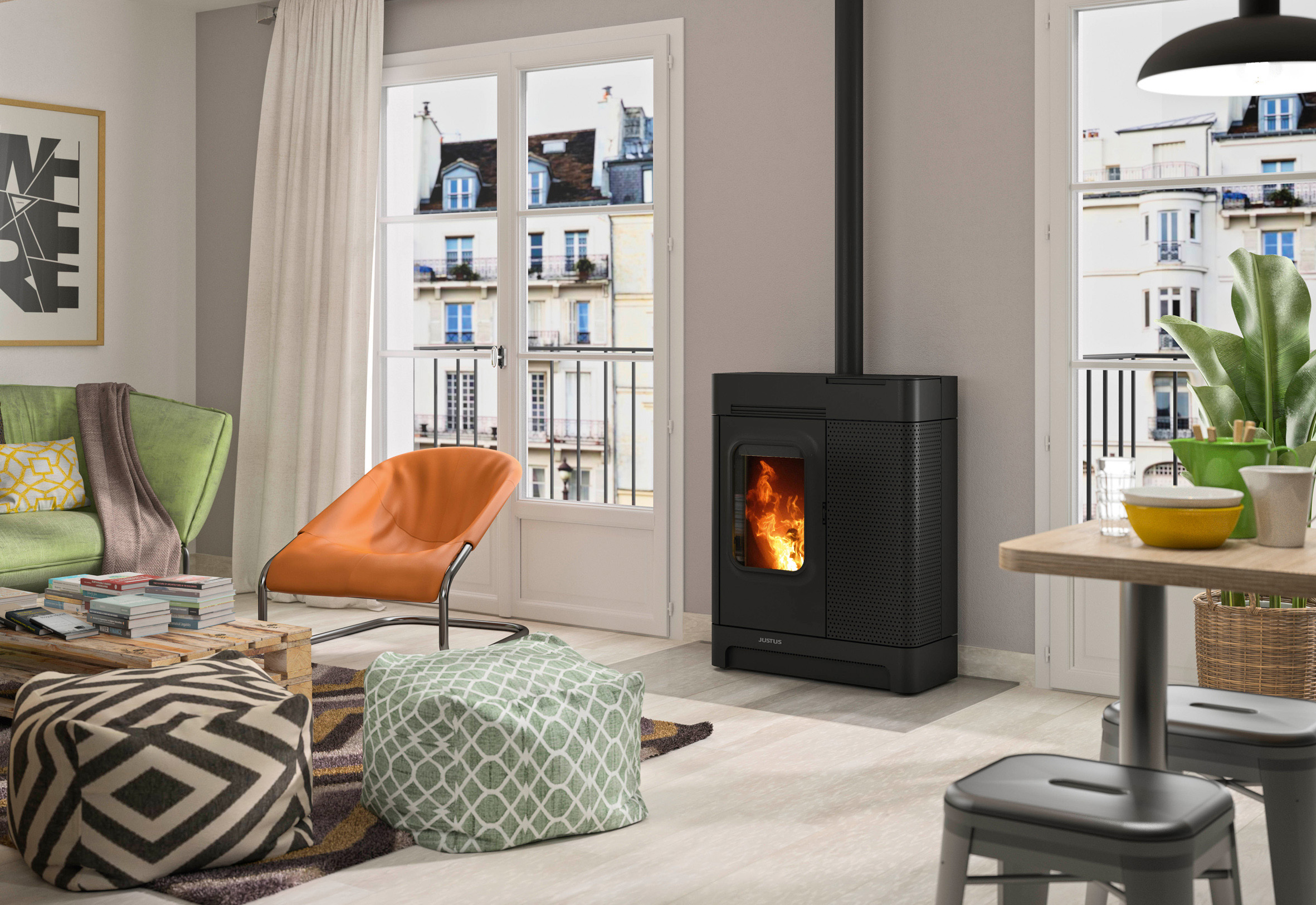 Steuerung per App, auch von unterwegs–Lange Laufzeit dank großem Tank