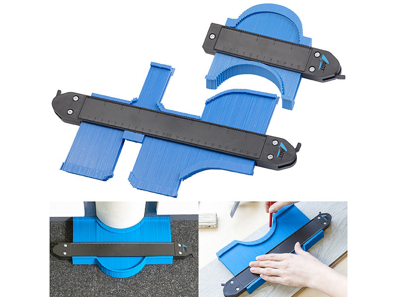 AGT 2er-Set Konturenlehre mit Feststell-Funktion, 2 Größen: 12,5 und 25 cm, www.pearl.de AGT 2er-Set Konturenlehre mit Feststell-Funktion, 2 Größen: 12,5 und 25 cm, www.pearl.de