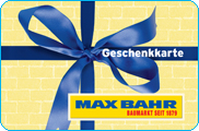 Die Max Bahr-Geschenkkarte