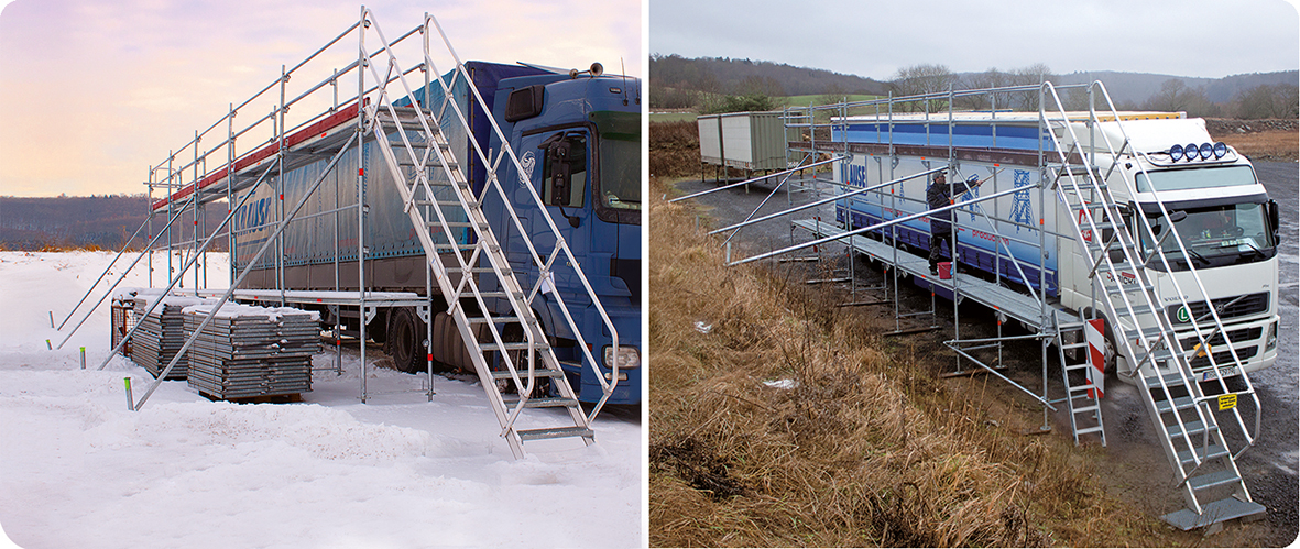 Fahrzeuge ganzjährig warten und reinigen - mit dem KRAUSE EisfreiGerüst-System Fahrzeuge ganzjährig warten und reinigen - mit dem KRAUSE EisfreiGerüst-System