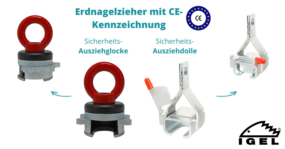 IGEL Sicherheits-Ausziehdolle mit Sicherungsriegel und CE-Kennzeichnung