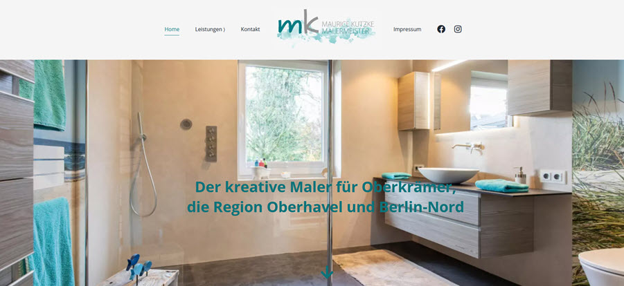 Neue Website von Malermeister Maurice Kutzke