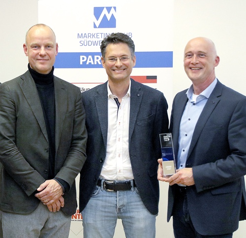 Markus Gebehenne von Lederer, Jean Hardy von Werft 6 und Christoph Odendahl von COSECHZEHN (v.r.n.l.