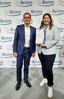 IHK-Ehrung: Einser-Azubi Lea Walker und Ausbildungsbetreuer Patrick Richterich (BRUNATA-METRONA) IHK-Ehrung: Einser-Azubi Lea Walker und Ausbildungsbetreuer Patrick Richterich (BRUNATA-METRONA)
