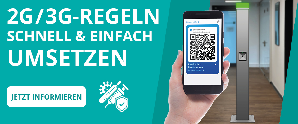 2G und 3G Regeln rechtssicher und zuverlässig umsetzten: Zutritt für Mitarbeiter und Besucher in Zei