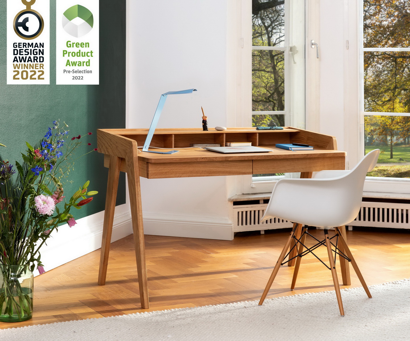 Nordic Space Schreibtisch von Ellenberger gewinnt German Design Award 2022.