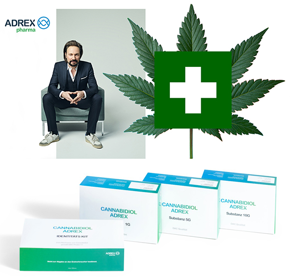 ADREXpharma CBD-Rezepturarzneimittel in den Packungsgrößen 1, 5 und 10 g inkl. Test-Kit ADREXpharma CBD-Rezepturarzneimittel in den Packungsgrößen 1, 5 und 10 g inkl. Test-Kit