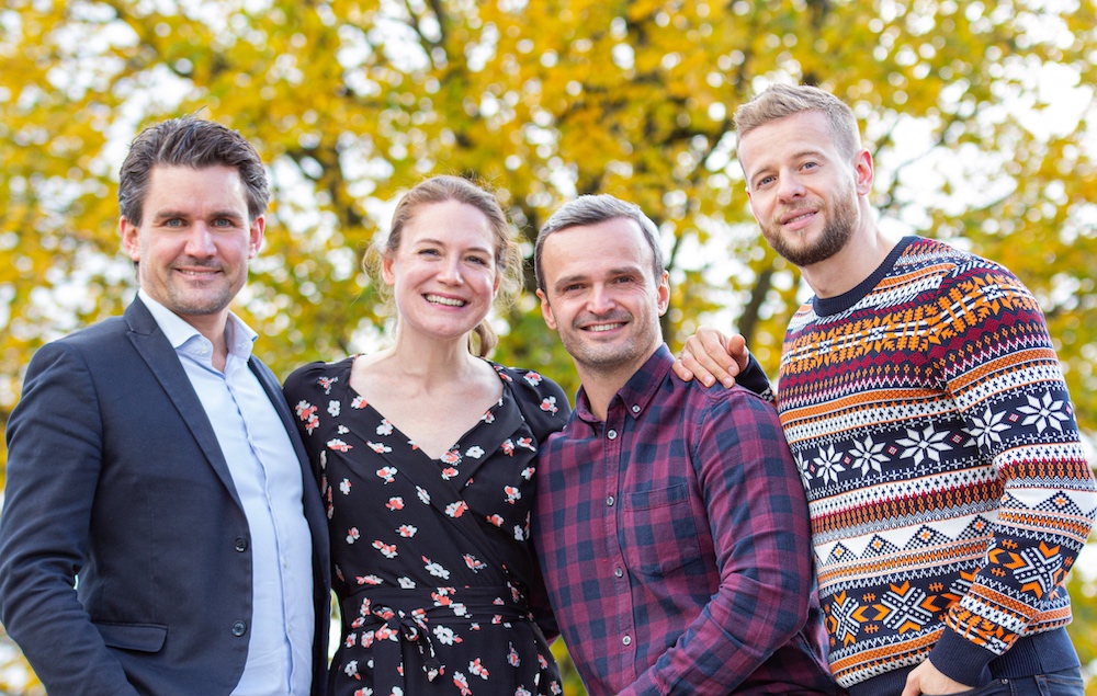 Von links nach rechts: Philipp Baumann, Eva Baumann, Fitim Mehmeti, Johannes Pfeiffer