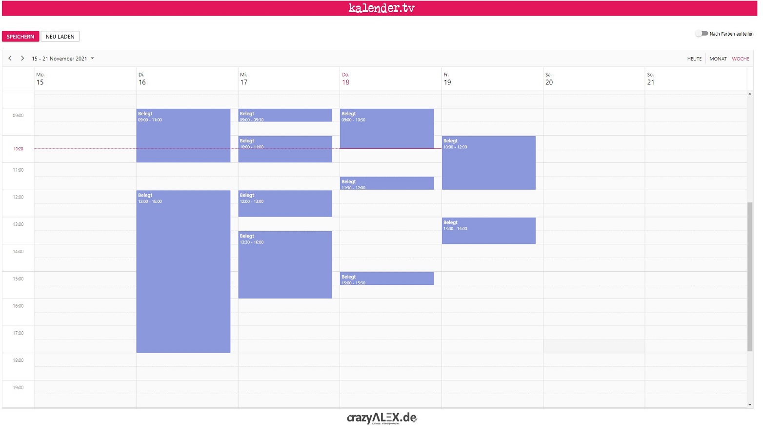 Neuer Online-Kalender ohne Registrierung von kalender.tv