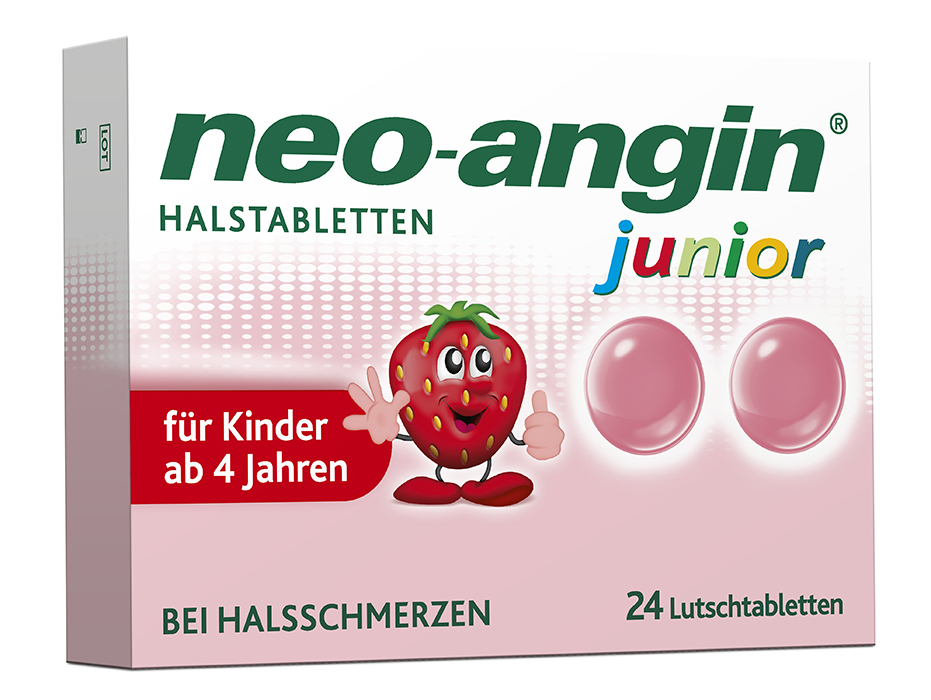 Neu in der Apotheke - Die neuen neo-angin® junior Halsschmerzlutscher und Halstabletten Neu in der Apotheke - Die neuen neo-angin® junior Halsschmerzlutscher und Halstabletten