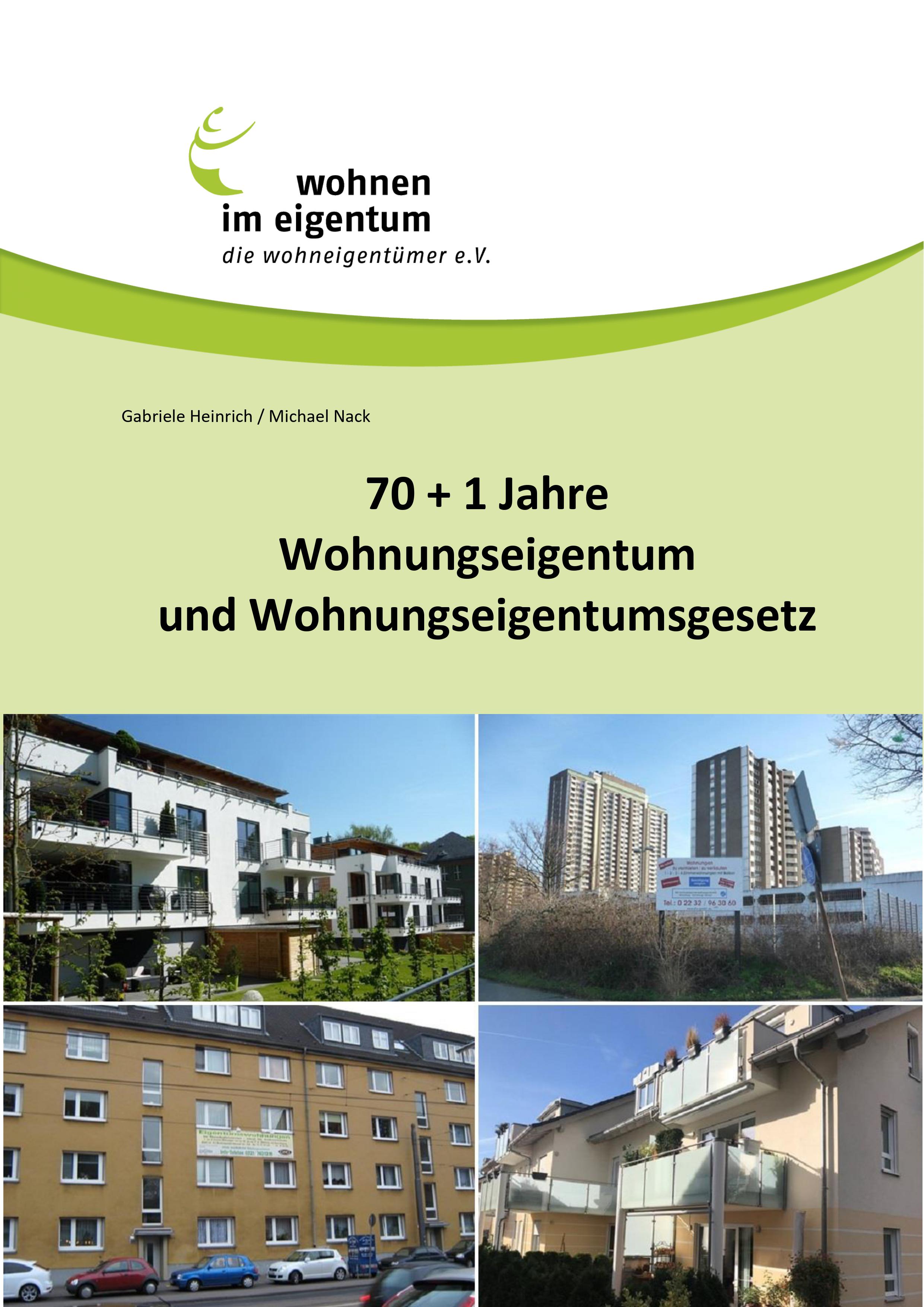 Die Jubiläumspublikation von Wohnen im Eigentum Die Jubiläumspublikation von Wohnen im Eigentum