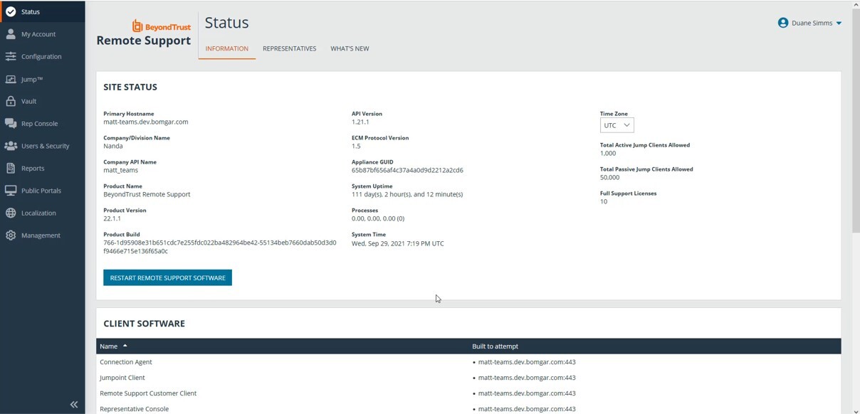 Die neue Benutzeroberfläche von BeyondTrust Remote Support. (Bildquelle: BeyondTrust) Die neue Benutzeroberfläche von BeyondTrust Remote Support. (Bildquelle: BeyondTrust)