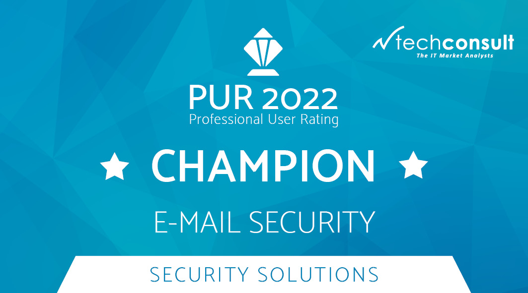 NoSpamProxyüberzeugt erneut im Professional User Rating für Security Solutions. NoSpamProxyüberzeugt erneut im Professional User Rating für Security Solutions.