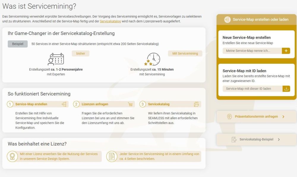 Mit dem Tool Servicemining lassen sich Servicekataloge für alle Abläufe mit wenigen Klicks erstellen Mit dem Tool Servicemining lassen sich Servicekataloge für alle Abläufe mit wenigen Klicks erstellen