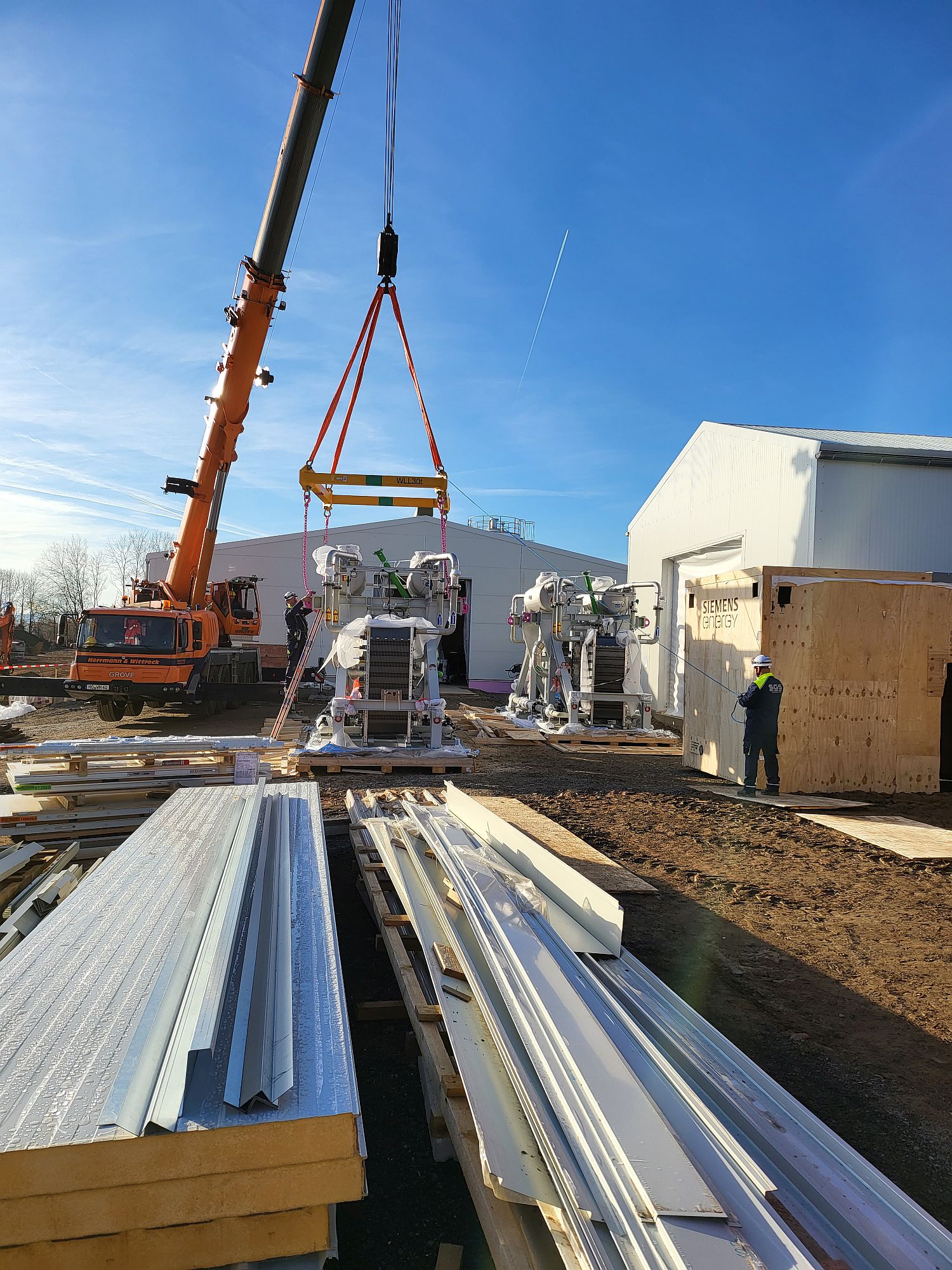 Die Bauarbeiten für die H2-Anlage in Wunsiedel haben bereits begonnen.