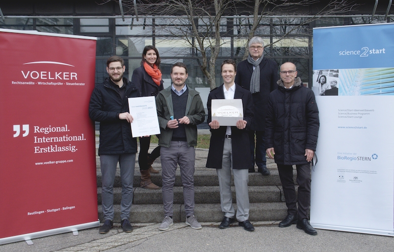Science2Start-Preisträger 2021: Platz 1 für 3D-gedruckte Endoskop-Optiken (Bildquelle: Michael Latz/BioRegio STERN) Science2Start-Preisträger 2021: Platz 1 für 3D-gedruckte Endoskop-Optiken (Bildquelle: Michael Latz/BioRegio STERN)