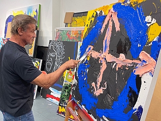 Copyright courtesy Galerie Gmurzynska / art work Sylvester Stallone 