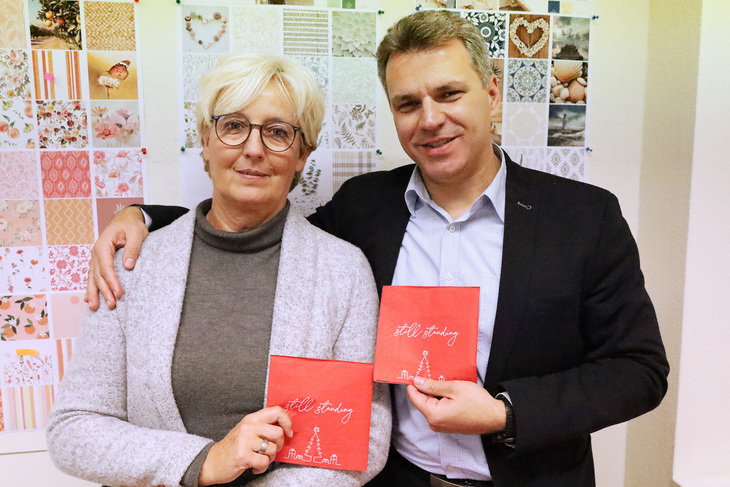 Zeljko Vuksanovic mit Namensgeberin Martina Schneider
