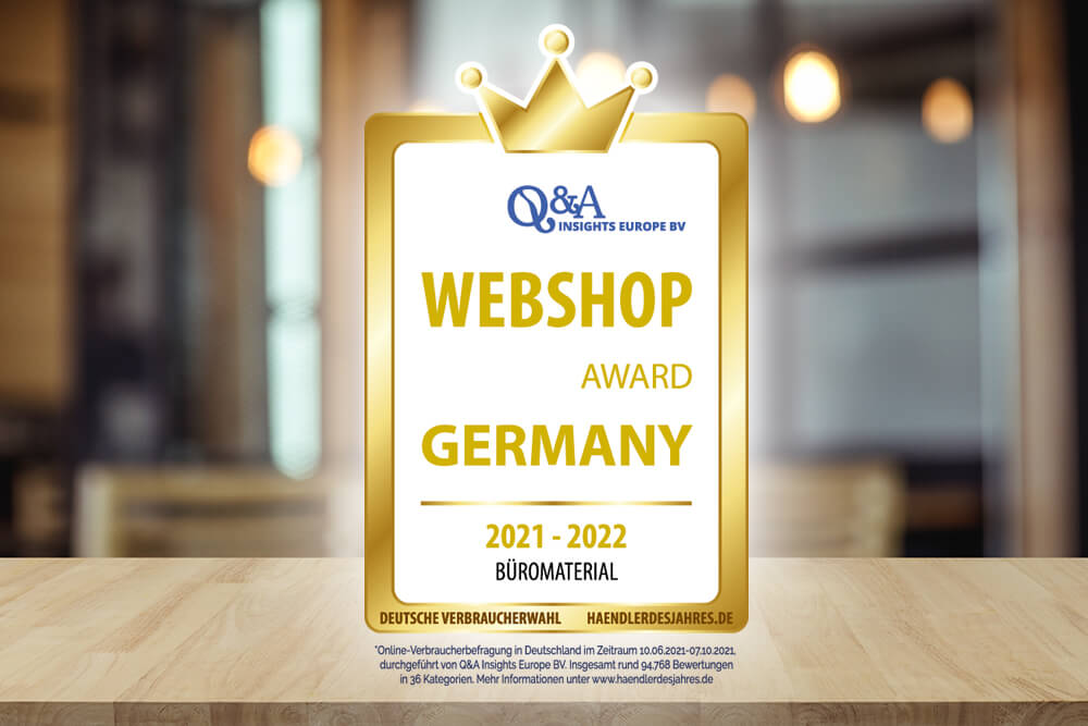 FairToner.de hat den"Webshop Award Germany 2021 - 2022" in der Kategorie Büromaterial gewonnen (Bildquelle: #182811250©DN6–stock.adobe.com) FairToner.de hat den"Webshop Award Germany 2021 - 2022" in der Kategorie Büromaterial gewonnen (Bildquelle: #182811250©DN6–stock.adobe.com)