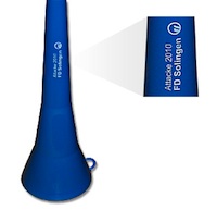 vuvuzela bedruckt für Signal Iduan