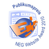 Logo Publikumspreis beim NEG Website Award 2010