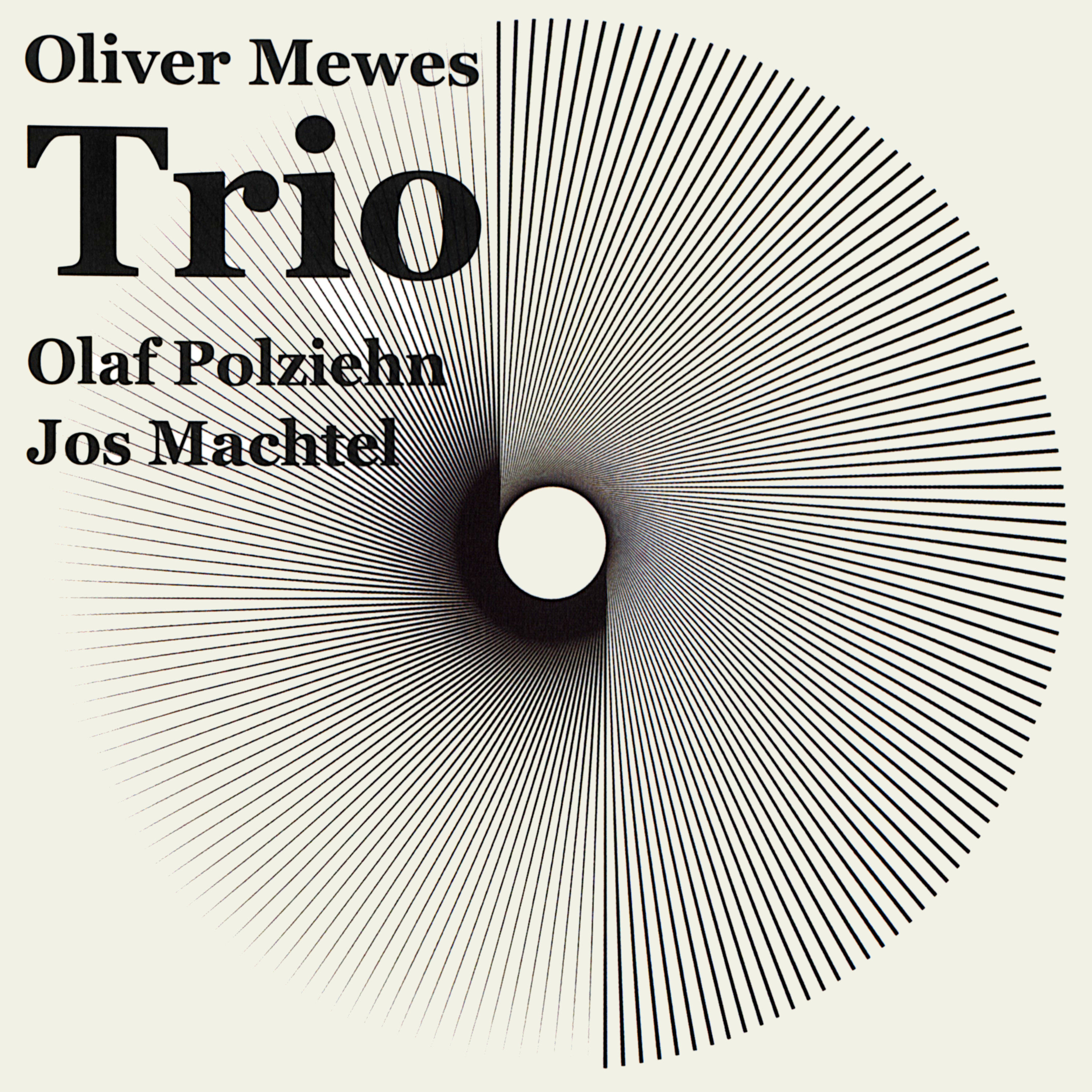 CD „Trio“ von Oliver Mewes (drums), Olaf Polziehn (piano) und Jos Machtel (bass) 
