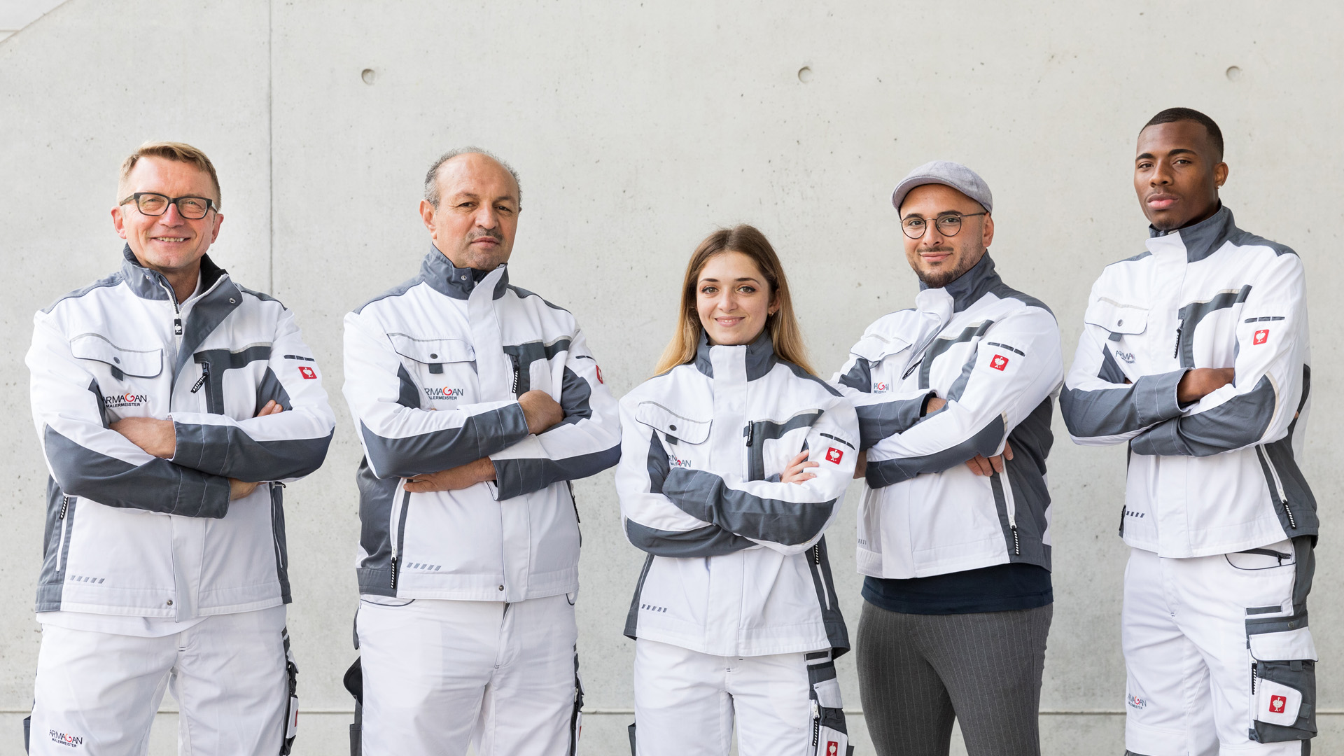 Malermeister Armagan und sein Team
