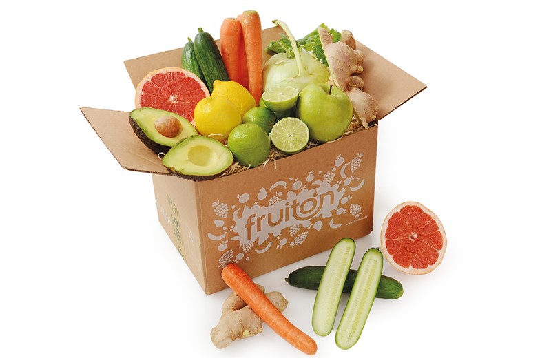 Frisches Obst und Gemüse mit der fruiton Box Frisches Obst und Gemüse mit der fruiton Box