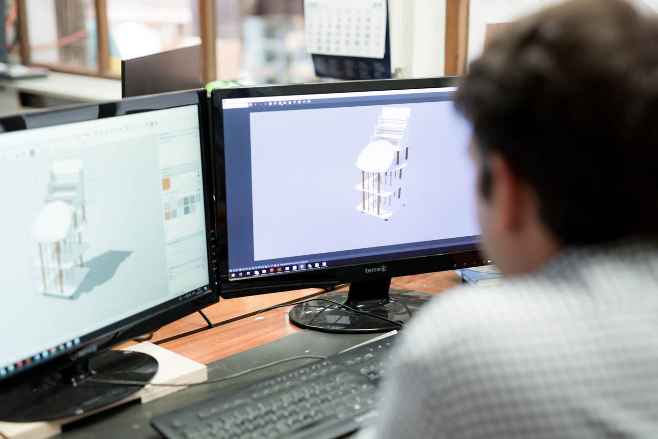 Wasi Displays aus Franken bietet Verkaufsdisplays als virtuelle 3D-Modelle für Online-Messen. (Bildquelle: Adrian Keidel)