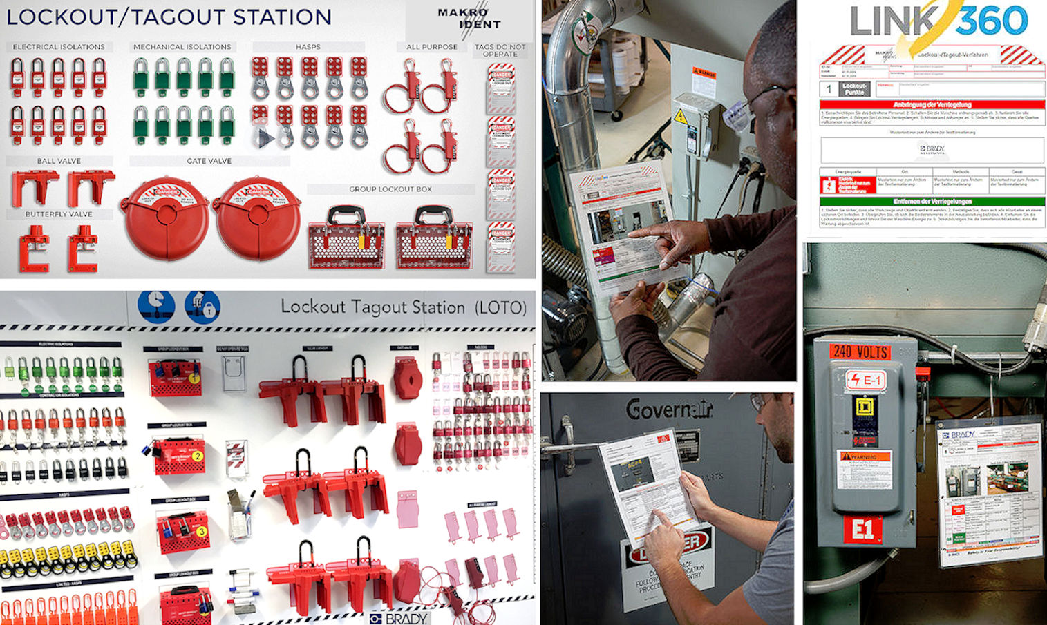 Shadowboards mit passendem Lockout-Tagout Equipment