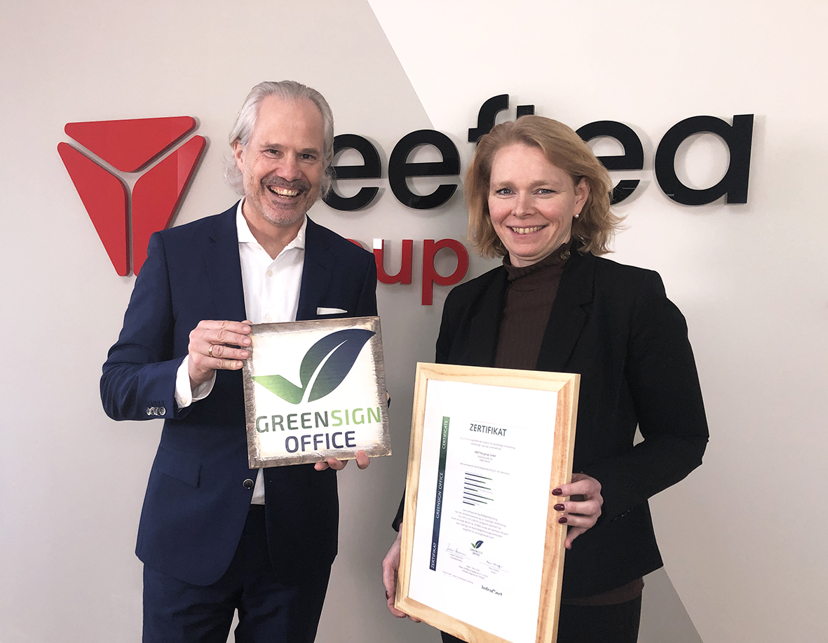 Andreas Grunszky - Geschäftsführer BEEFTEA group, Anne Schiefer - GreenSign Andreas Grunszky - Geschäftsführer BEEFTEA group, Anne Schiefer - GreenSign