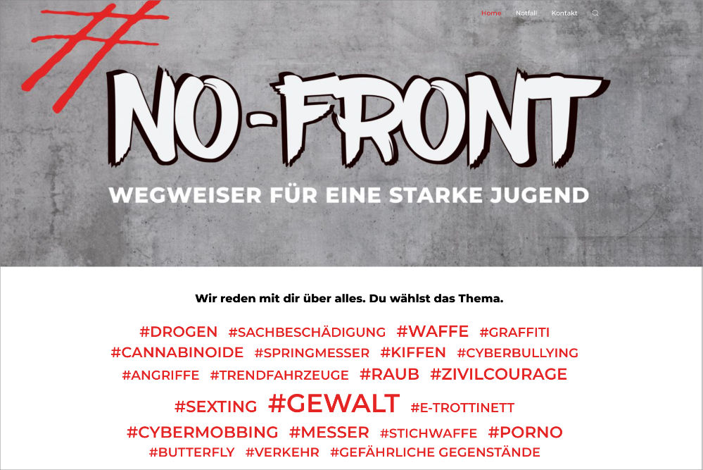 Webentwicklung: Agentur formativ.net erstellt neue Kampagnen-Website für Kantonspolizei Zürich. Webentwicklung: Agentur formativ.net erstellt neue Kampagnen-Website für Kantonspolizei Zürich.