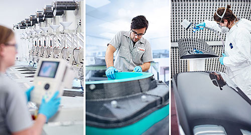 Komplettlösungen für die Herstellung von Composite-Bauteilen in der Luft- und Raumfahrtindustrie. Komplettlösungen für die Herstellung von Composite-Bauteilen in der Luft- und Raumfahrtindustrie.
